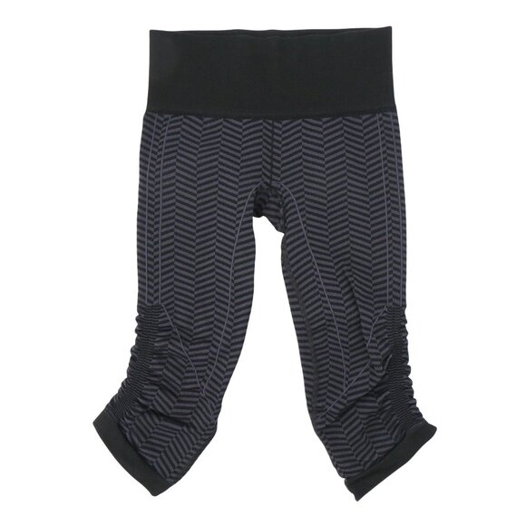 Lululemon In the Flow Crop II Legging Heathered Naval Blue Seamless 4 - Picture 1 of 7